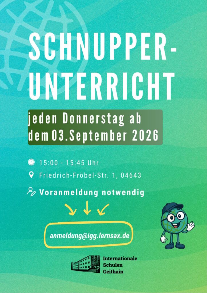 Flyer für den Schnupperunterricht